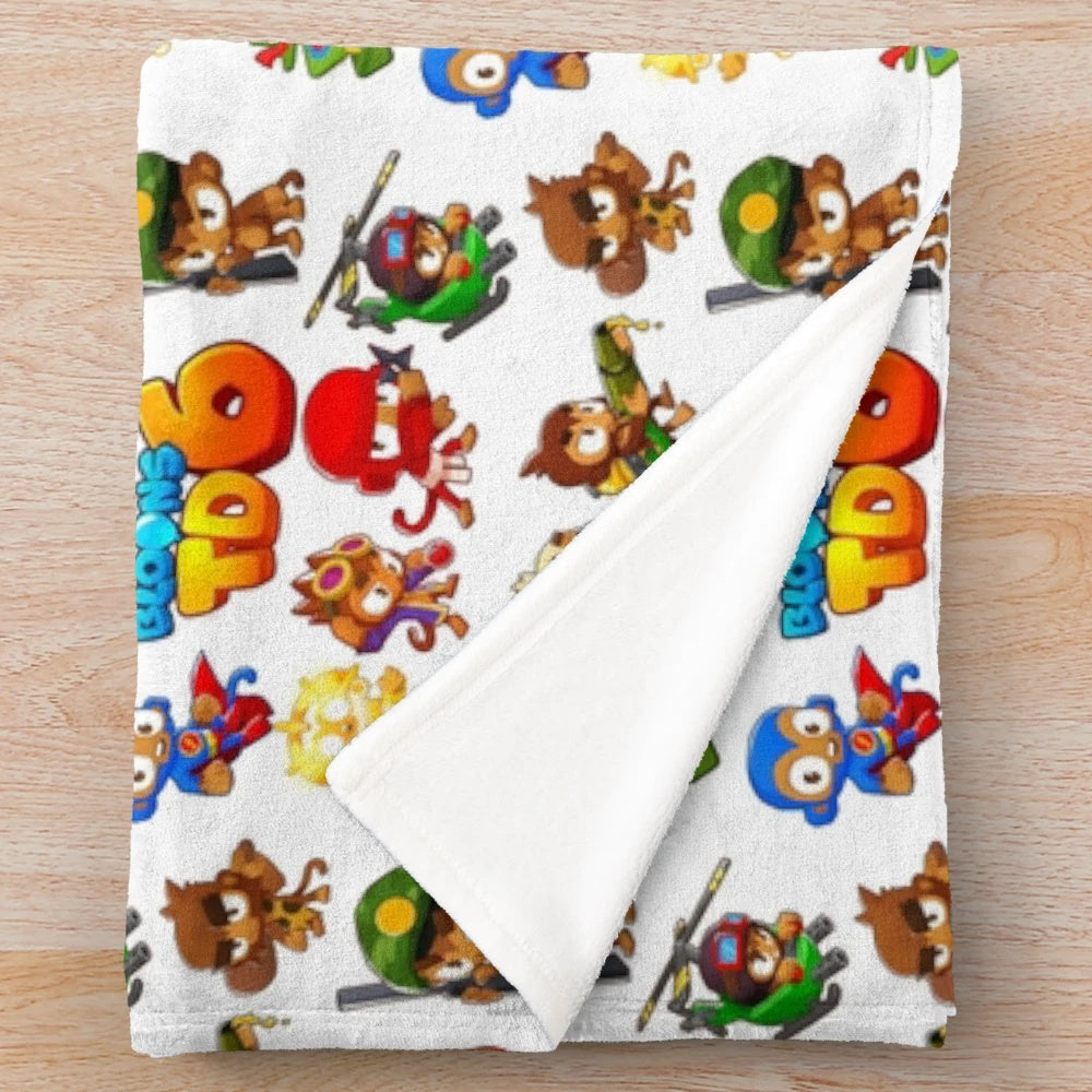 Bloons Tower Defense 6 inspired plush blanket