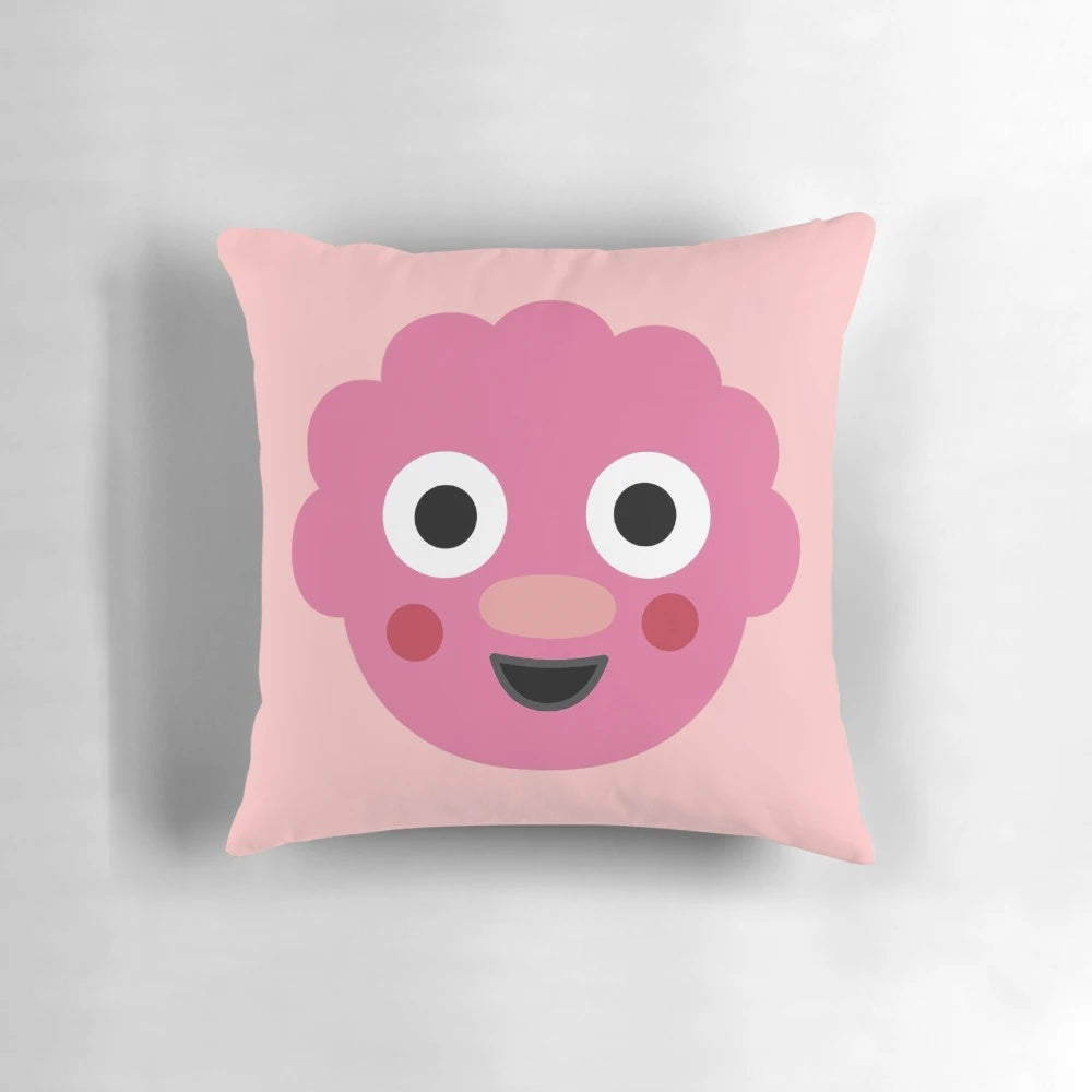 Colorful blossom face pillow featuring characters from Noodle & Pals Super Simple Songs