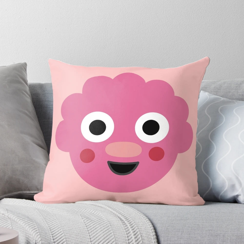 Colorful blossom face pillow featuring characters from Noodle & Pals Super Simple Songs
