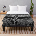 Blue Merle Catahoula Leopard Dog Faux Fur Plush Blanket