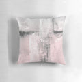 Blush pink abstract landscape wall art with gray and pink tones