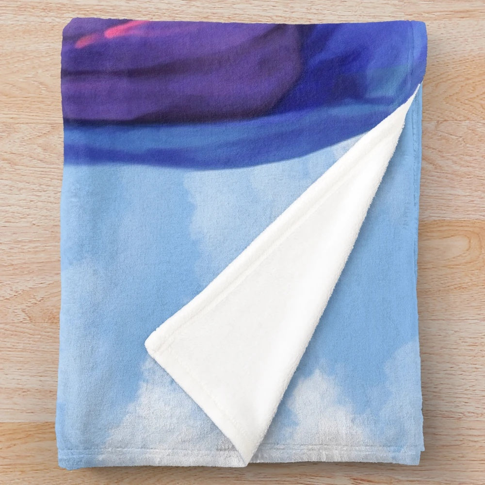 Bo Burnham-inspired plush blanket with "Jesus Bo" design
