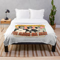 Bohemian Spirit Plush Blanket with Realistic Lion Design