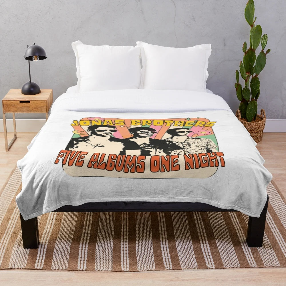Bohemian Spirit Plush Blanket with Realistic Lion Design
