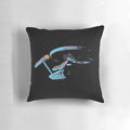 Star Trek Enterprise Pillow with Spock, Kirk, and Nerd Iconography