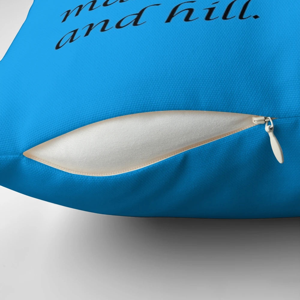 Bombadilian Pillow - Soft, plush LOTR-inspired cushion with whimsical middle-earth-themed design