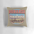 Bonanza Ponderosa Pillow featuring the iconic Cartwright family