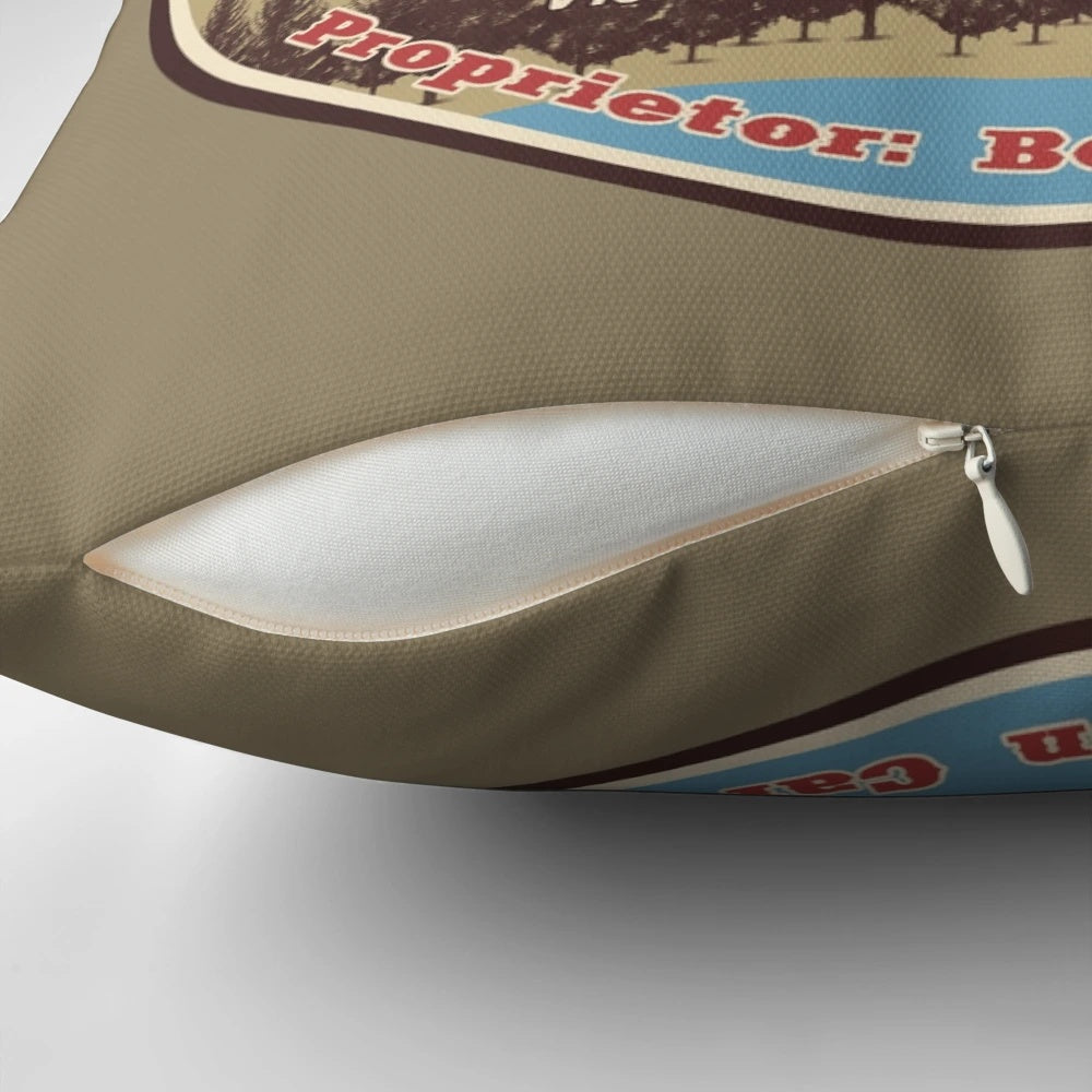 Bonanza Ponderosa Pillow featuring the iconic Cartwright family