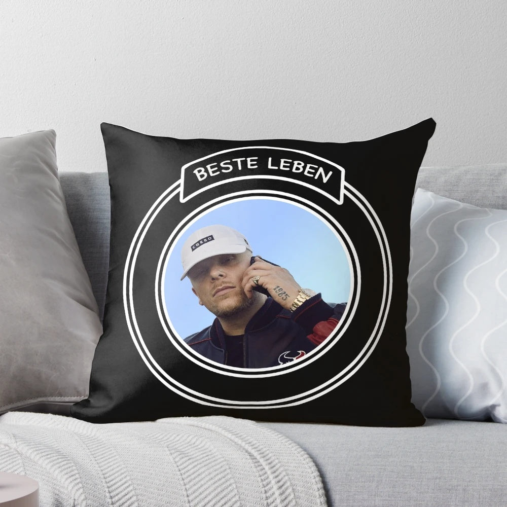 Bonez MC Pillow Showcasing German Rap and Hip Hop Artistry