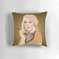 Bonnie Pillow - Unique Artistic Throw Pillow Featuring Bonnie and Clyde