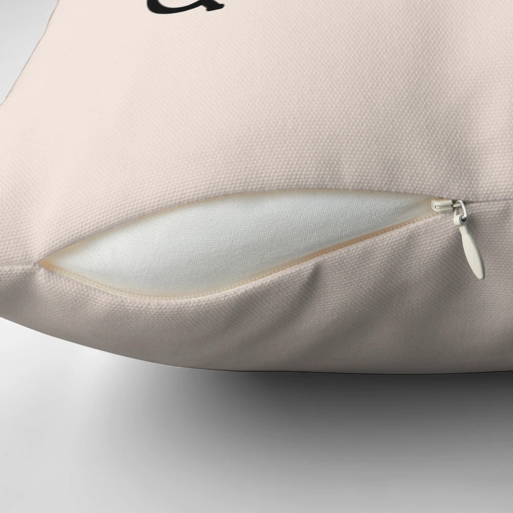 Bookmarks Are For Quitters" decorative pillow featuring a typography design for book lovers and avid readers