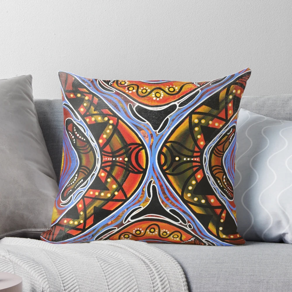 Boomerang-shaped pillow made of high-quality materials for outdoor use or travel