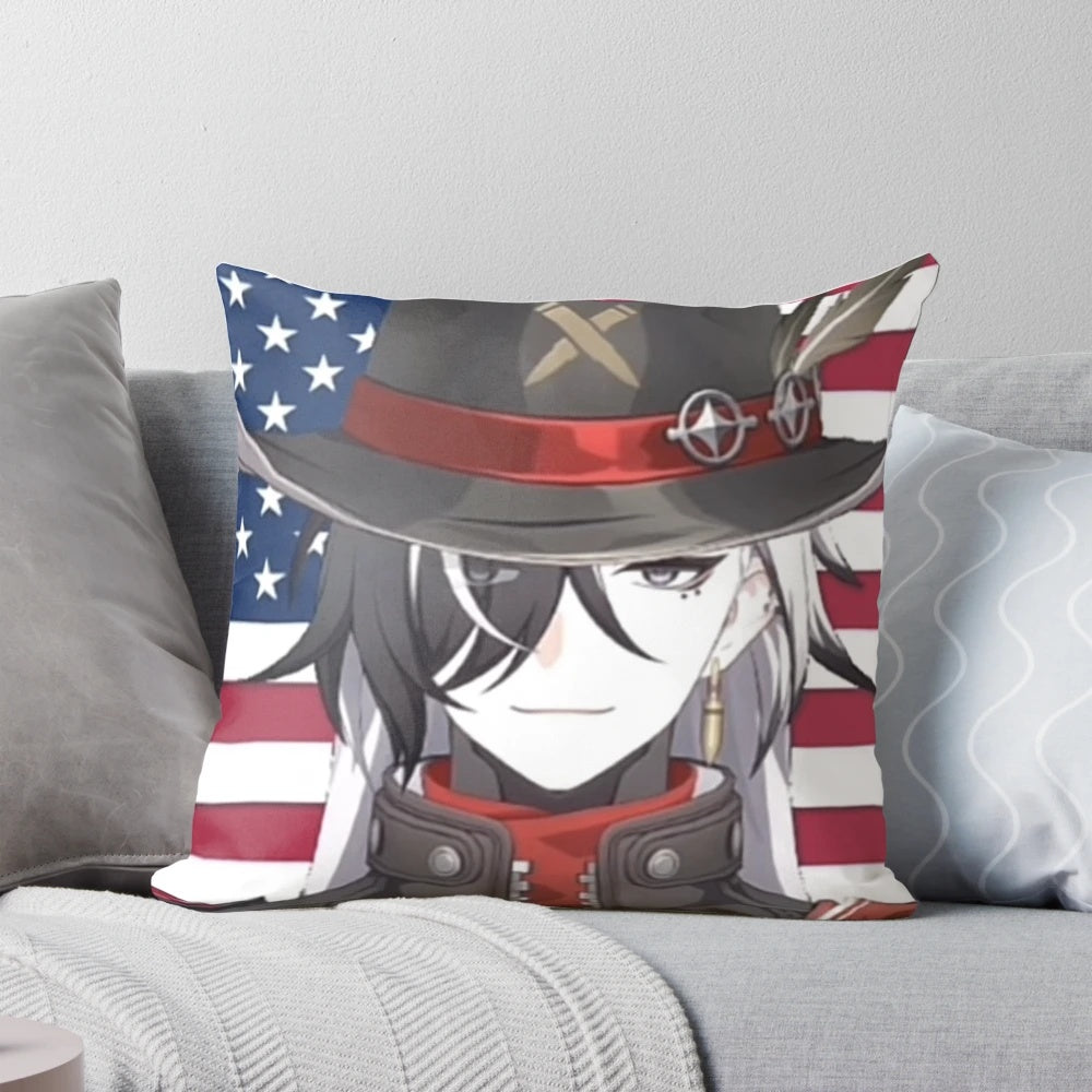 Boothill Pillow - Soft, plush pillow with Honkai Star Rail anime-inspired design