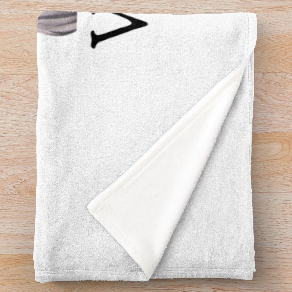 Borat-inspired plush blanket featuring the iconic Kazakh character