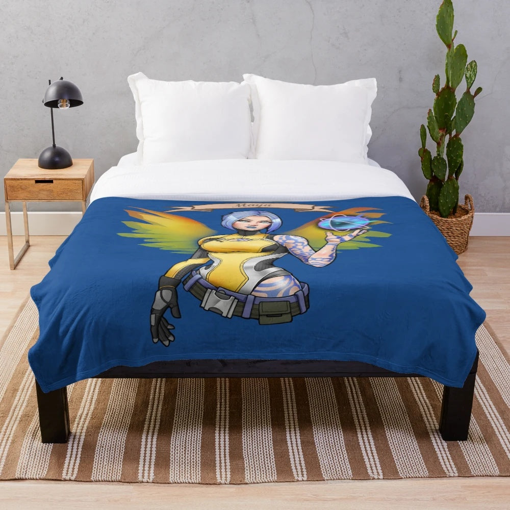 Borderlands 2 inspired plush blanket featuring Maya the Siren