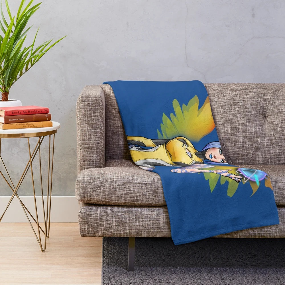 Borderlands 2 inspired plush blanket featuring Maya the Siren