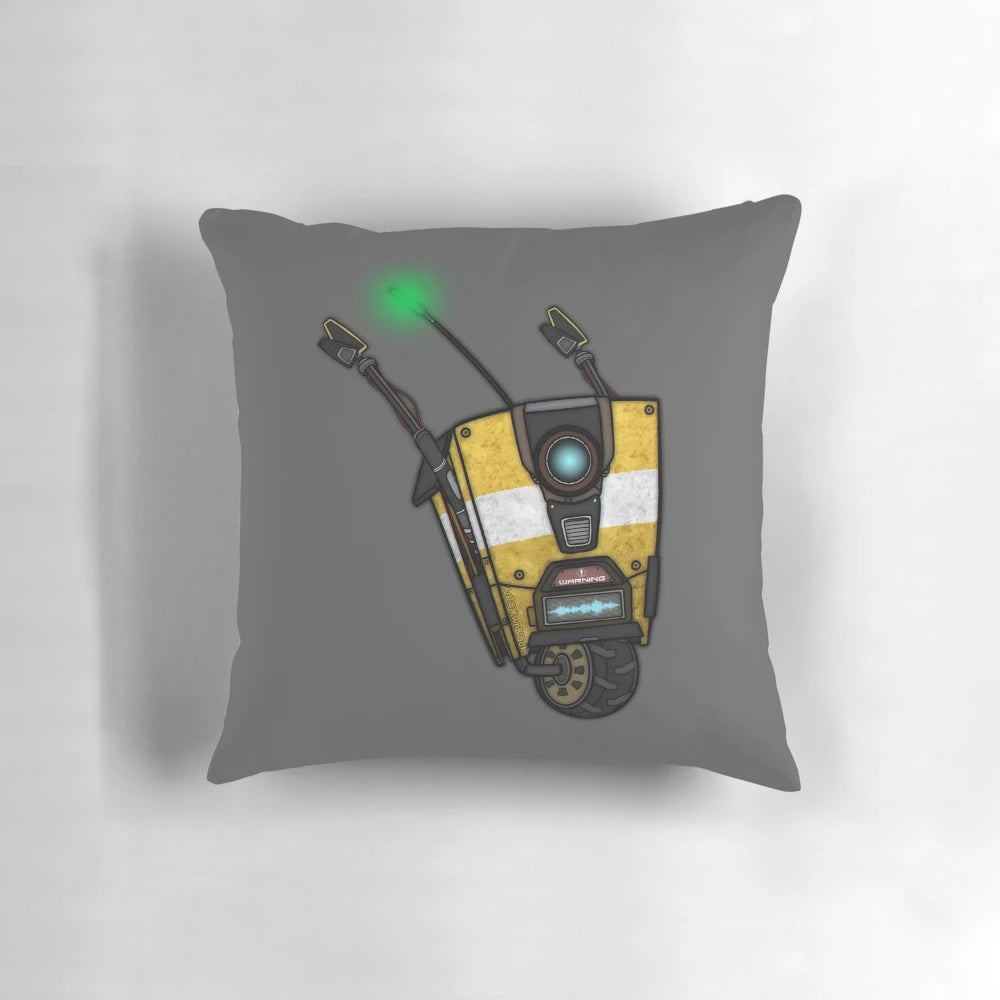 Soft and plush Claptrap pillow from the Borderlands video game series