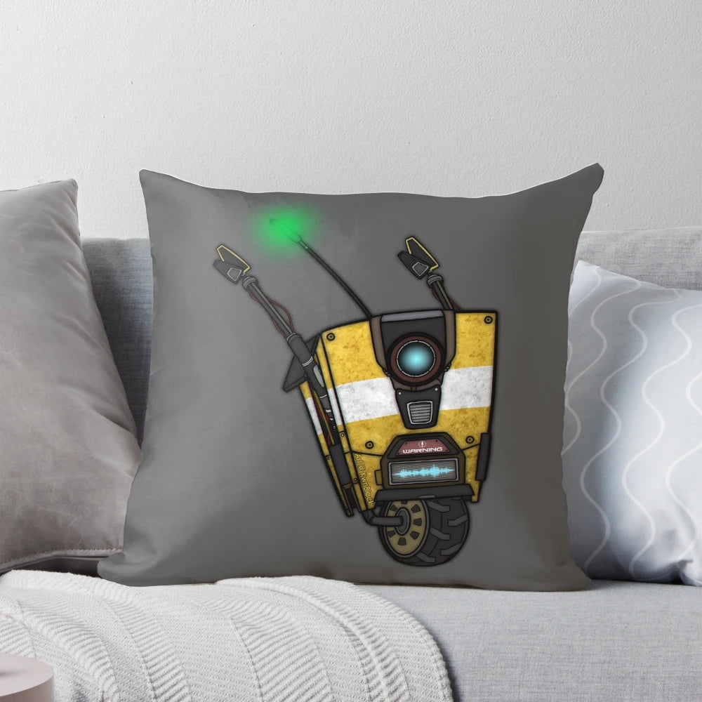 Soft and plush Claptrap pillow from the Borderlands video game series
