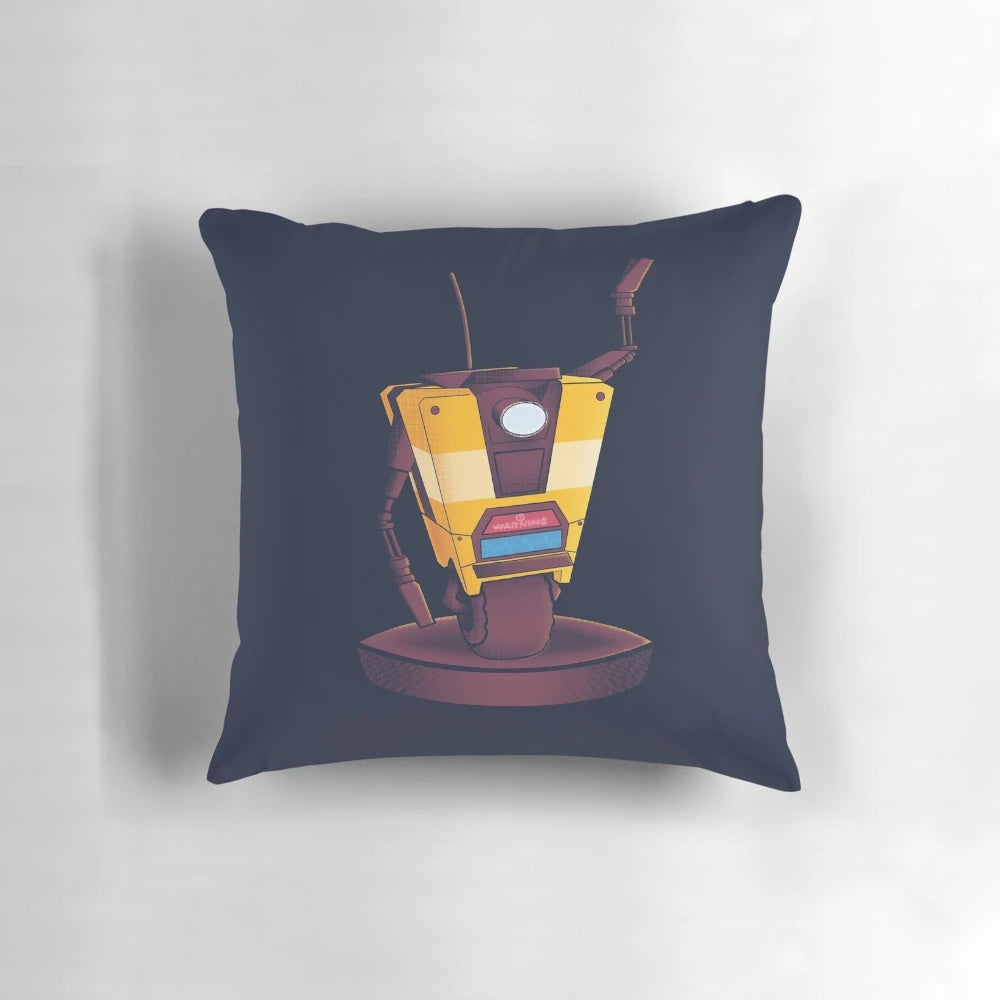 Borderlands Claptrap Plush Pillow, a soft and cuddly collectible featuring the iconic Borderlands robot character.