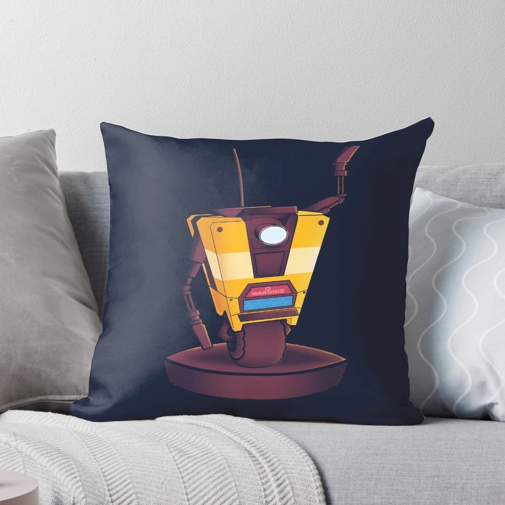 Borderlands Claptrap Plush Pillow, a soft and cuddly collectible featuring the iconic Borderlands robot character.