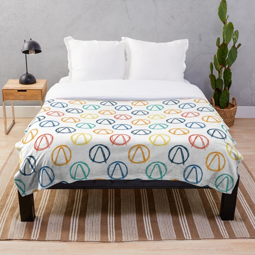 Borderlands logo pattern plush blanket