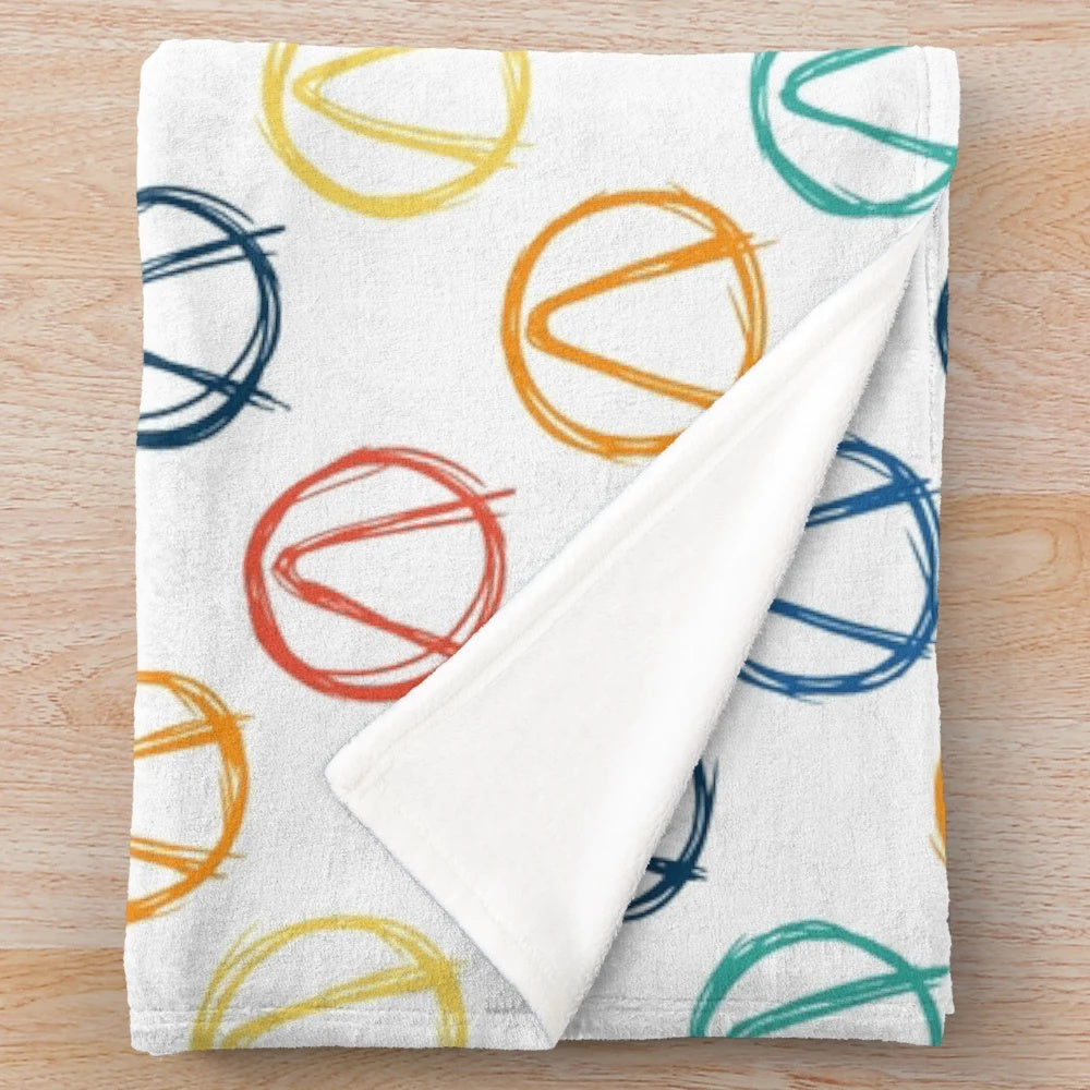 Borderlands logo pattern plush blanket