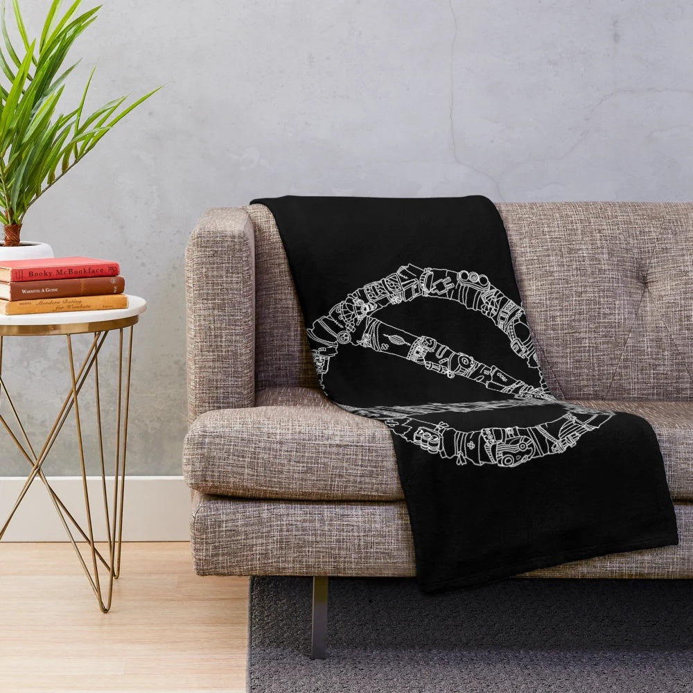 Borderlands inspired plush blanket featuring the vault hunter symbol
