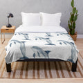 Bottlenose dolphin plush blanket with a unique and trendy design