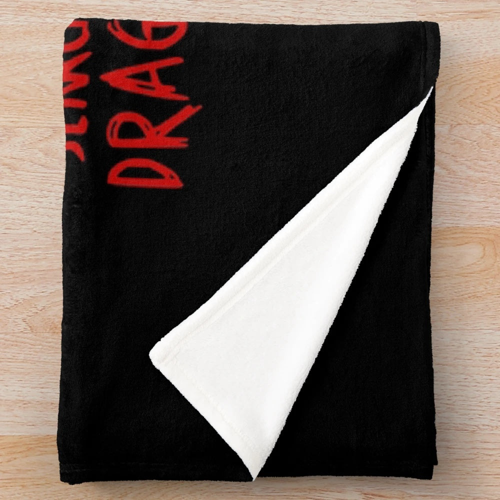 Boulet Brothers' Dragula-themed plush blanket with horror and gothic design