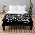 Bouncing plush blanket with ska and rocksteady music design