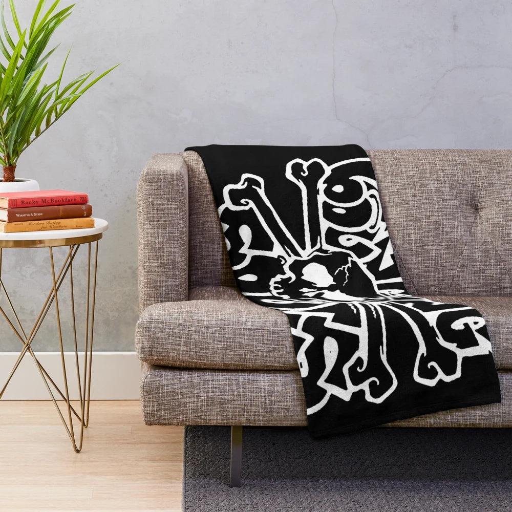 Bouncing plush blanket with ska and rocksteady music design