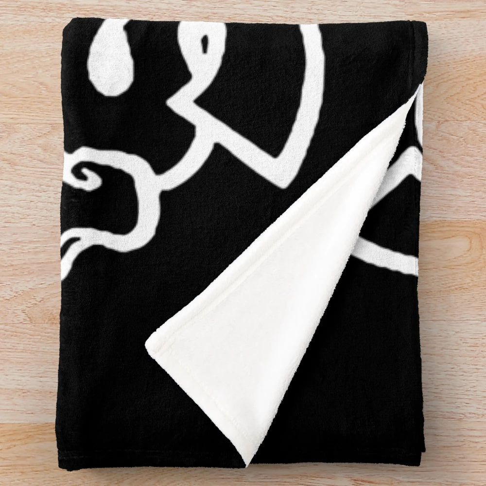 Bouncing plush blanket with ska and rocksteady music design