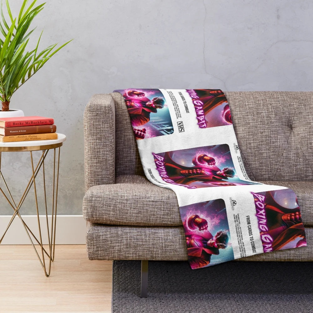 Boxing-Inspired Gambit Plush Blanket
