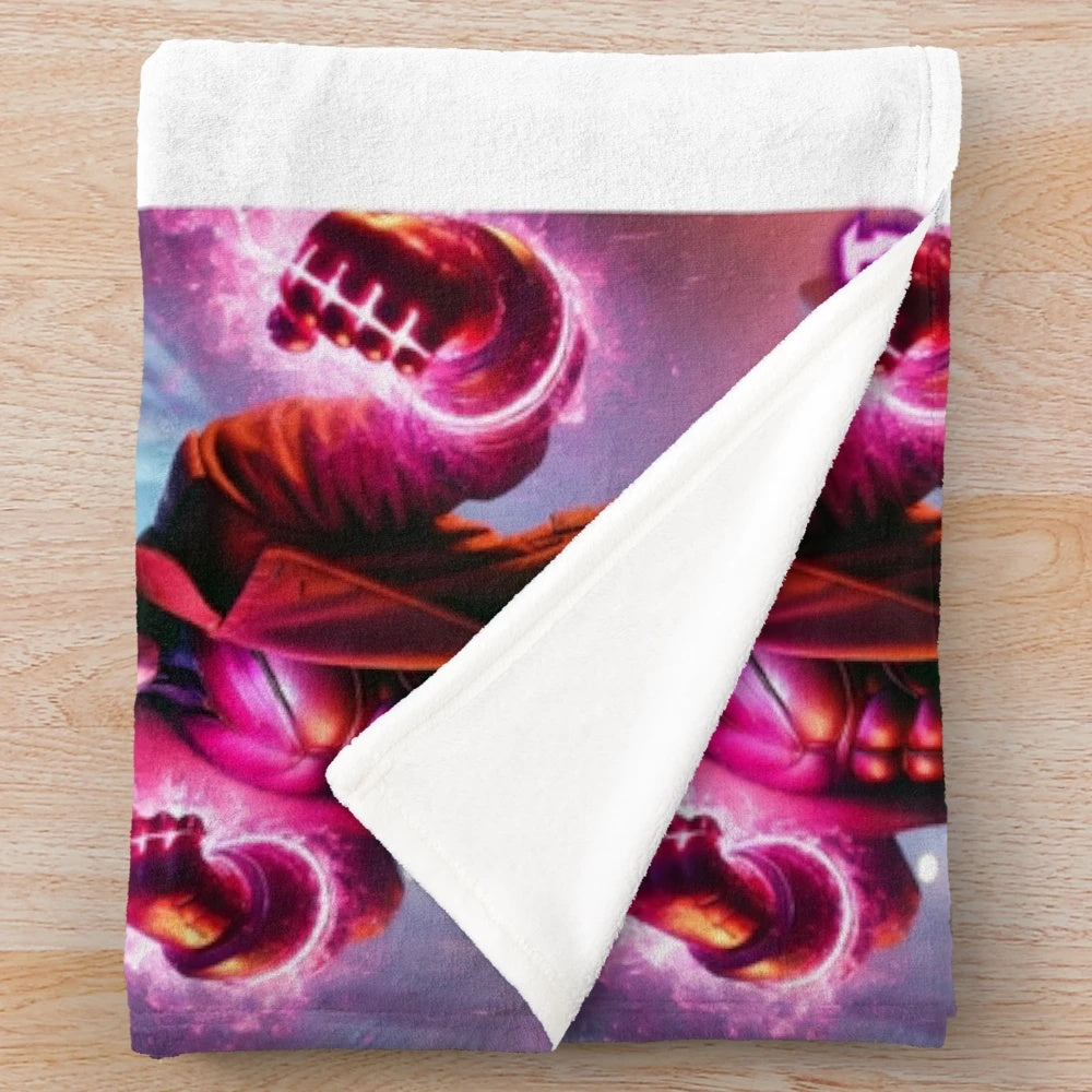 Boxing-Inspired Gambit Plush Blanket