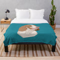 Bracco Italiano dog breed inspired plush blanket