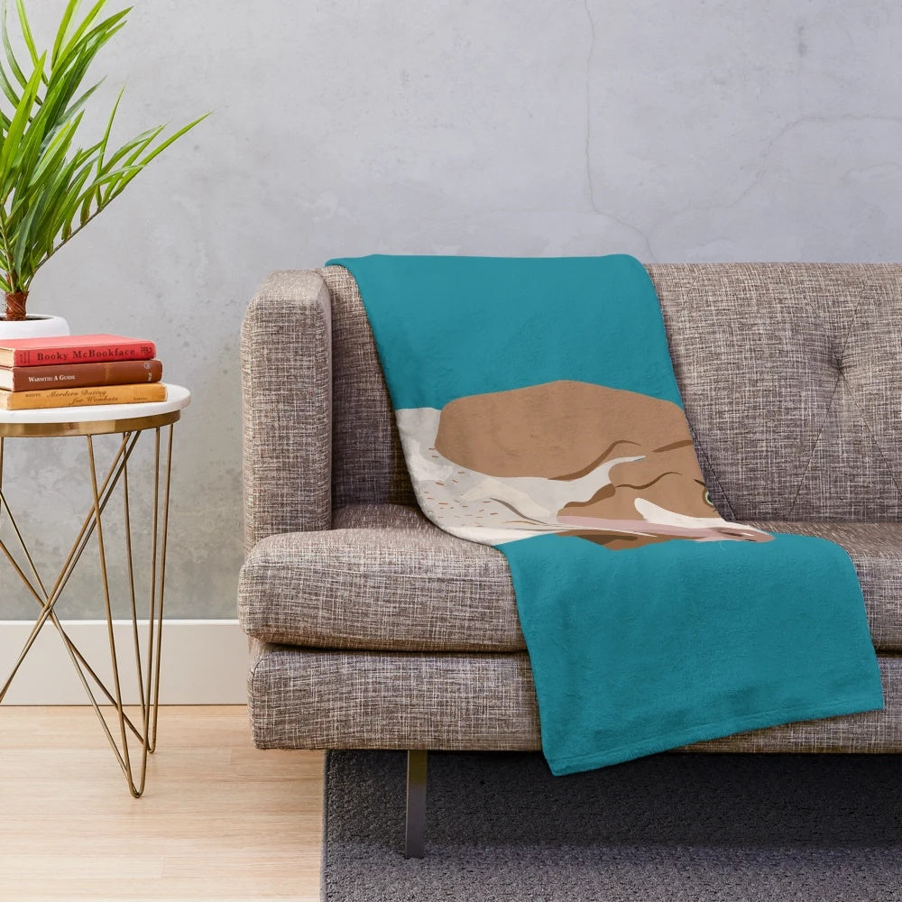 Bracco Italiano dog breed inspired plush blanket