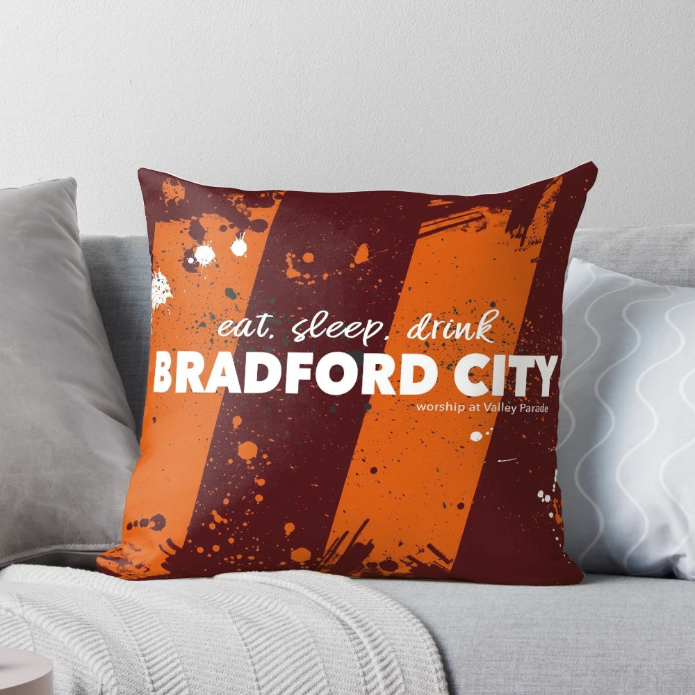 Bradford City FC Fan Pillow with Splash Design