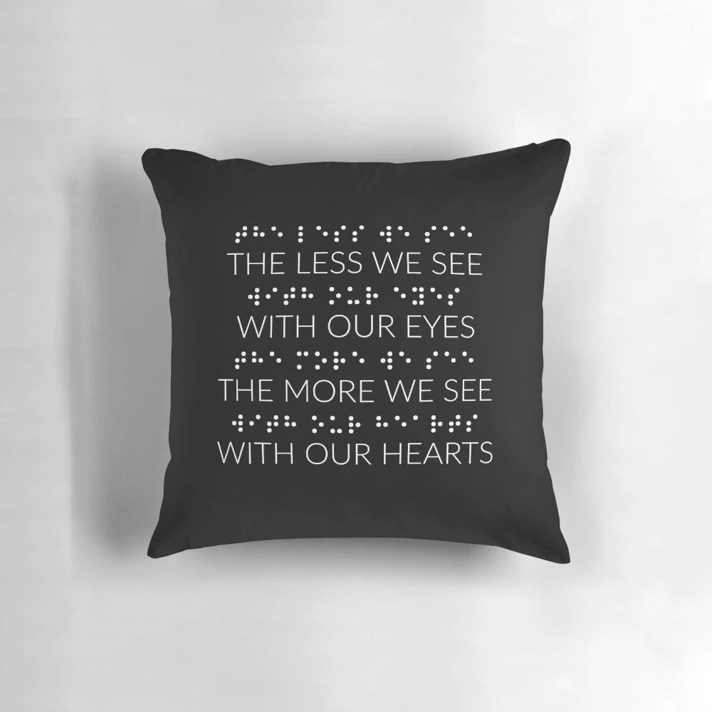 Braille literacy pillow for the visually impaired and blind learners