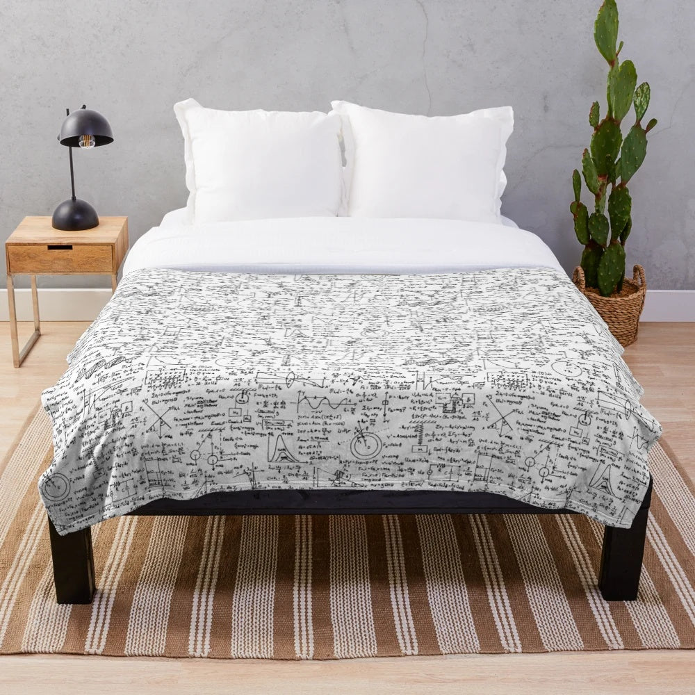 Physics Equations Plush Blanket