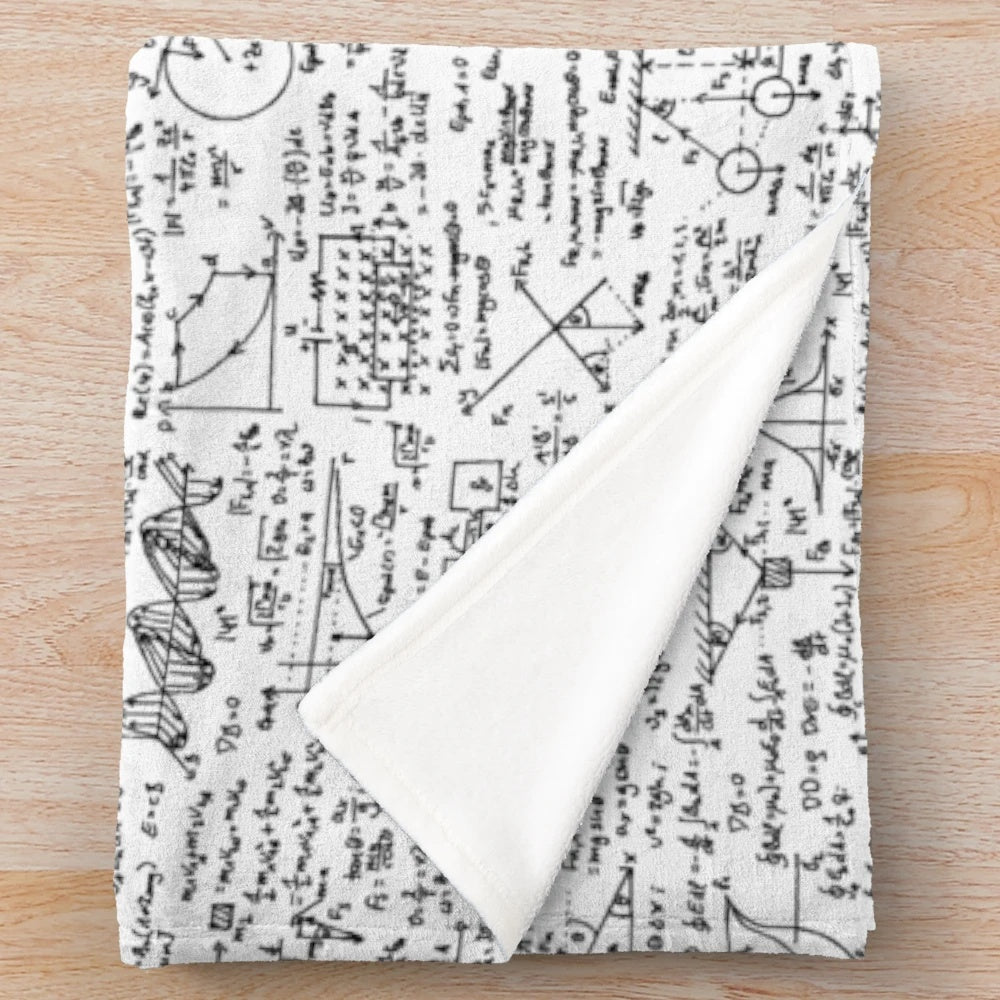Physics Equations Plush Blanket