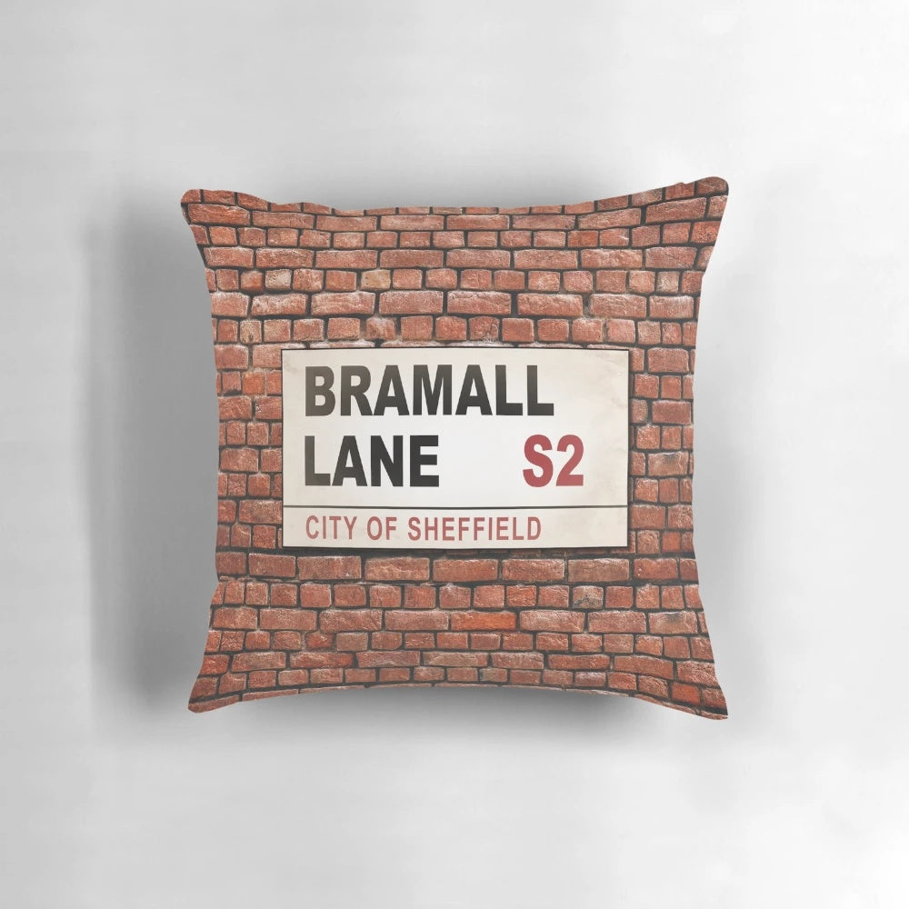 Bramall Lane Street Sign Pillow - Sheffield United Football Club Memorabilia