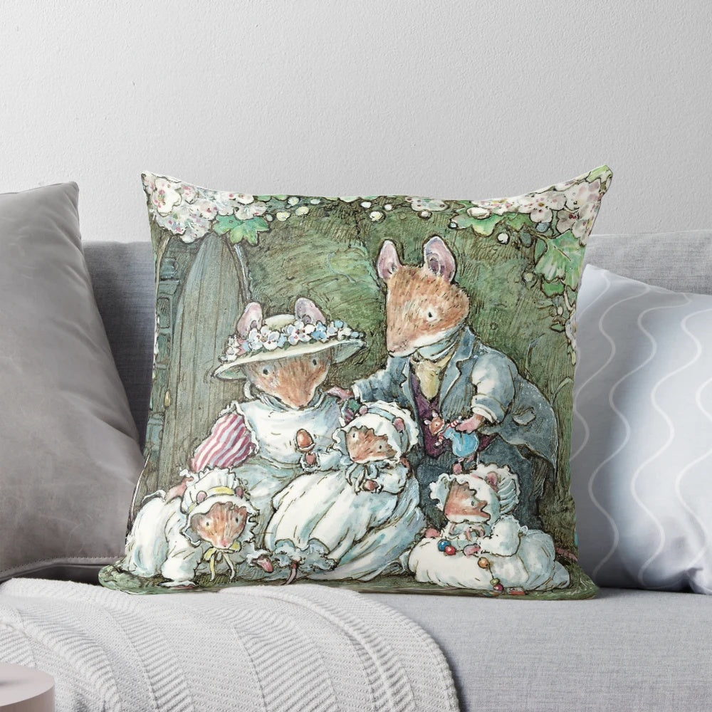Brambly Hedge Poppy Dusty Plush Pillow for Nursery and Baby Shower