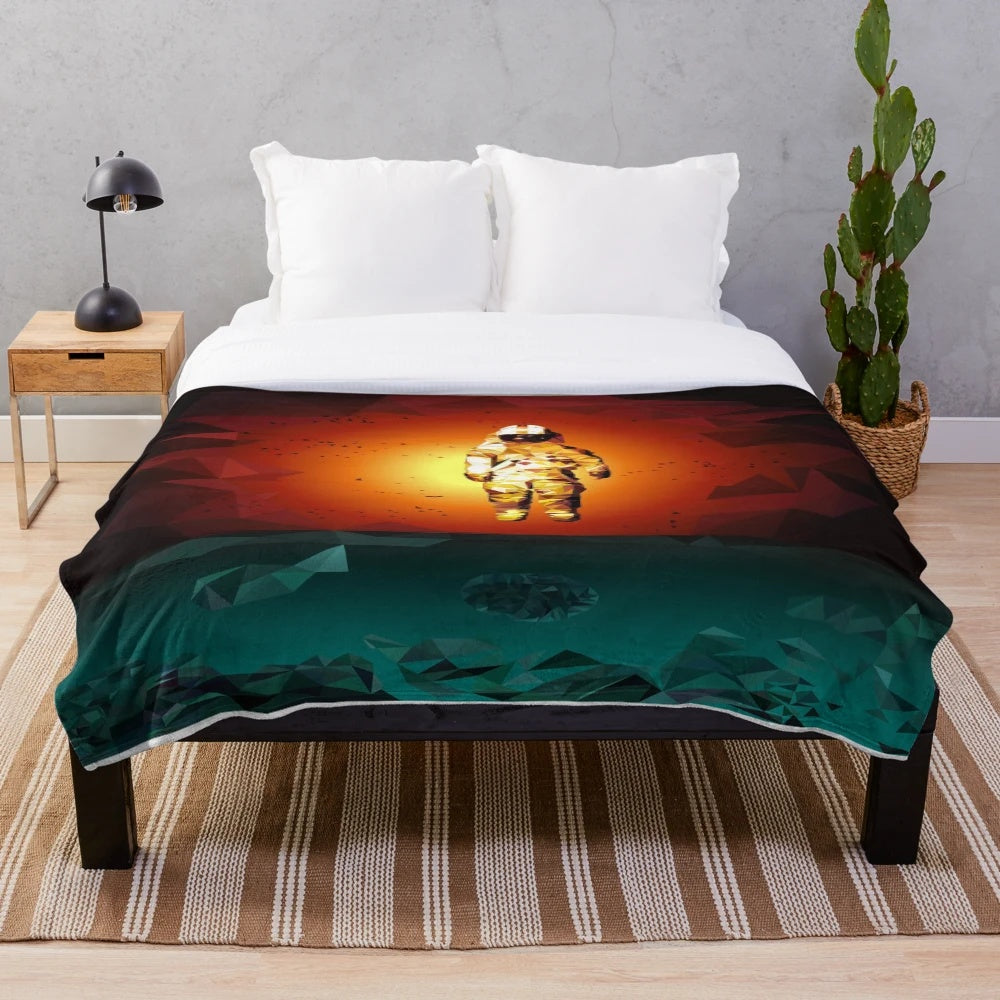 Brand New inspired poly art plush blanket