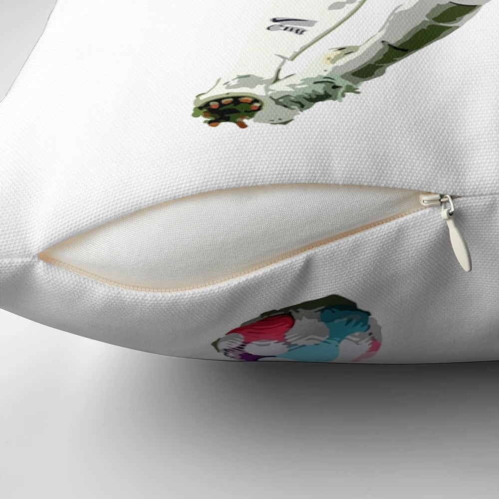 Brass Lucy Bronze Pillow - Decorative Pillow Celebrating England's Iconic Women's Football Player