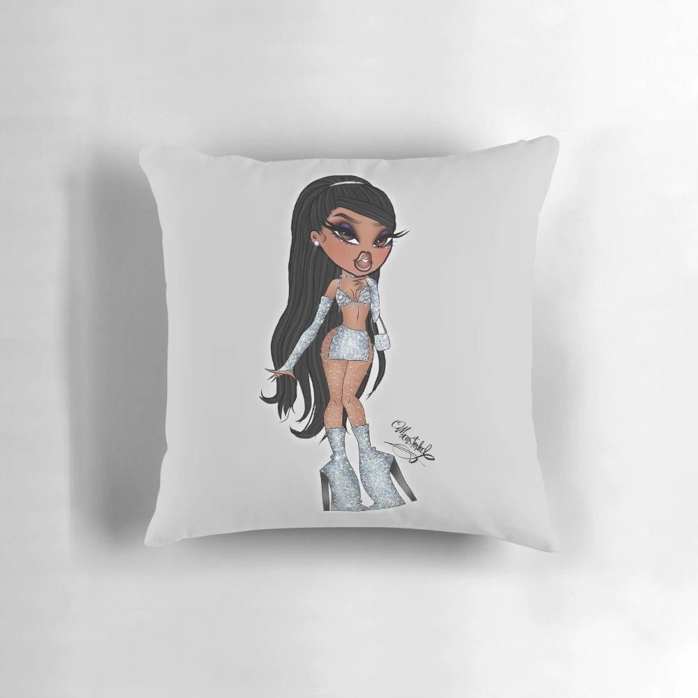 Bratz Icy Girlz Jade Pillow featuring a Monsterlool drawing
