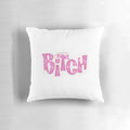 Brightly colored Bratz-themed pillow with sparkles and vibrant pink tones