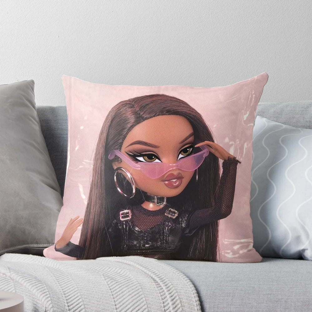 Bratziana Plush Pillow featuring a Bratz doll design