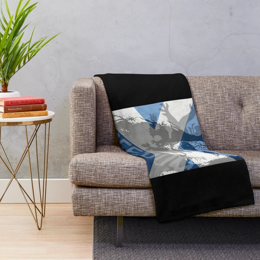 Braveheart-inspired plush blanket featuring Mel Gibson