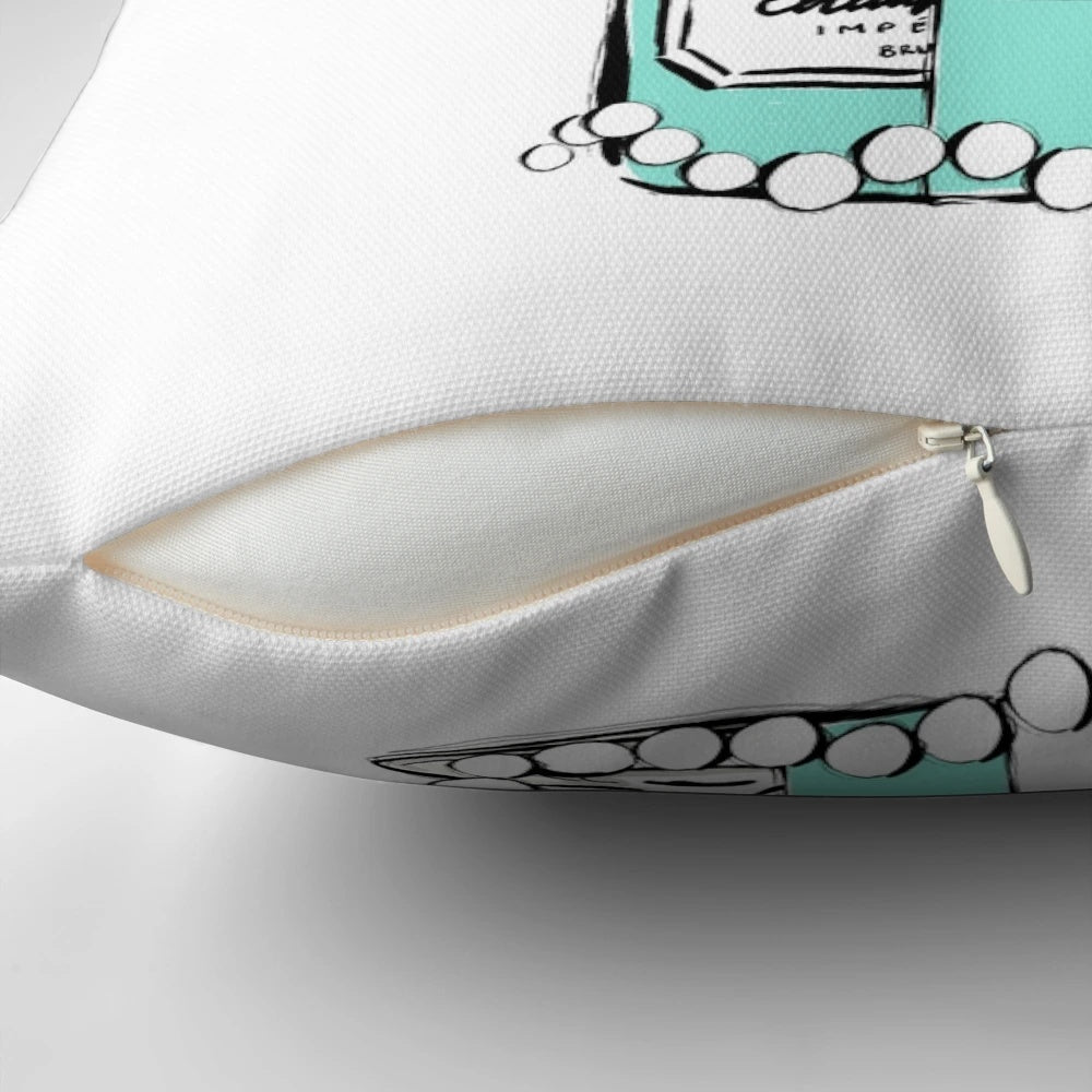 Breakfast at Tiffany's inspired New York Lady Pillow featuring Audrey Hepburn's iconic style