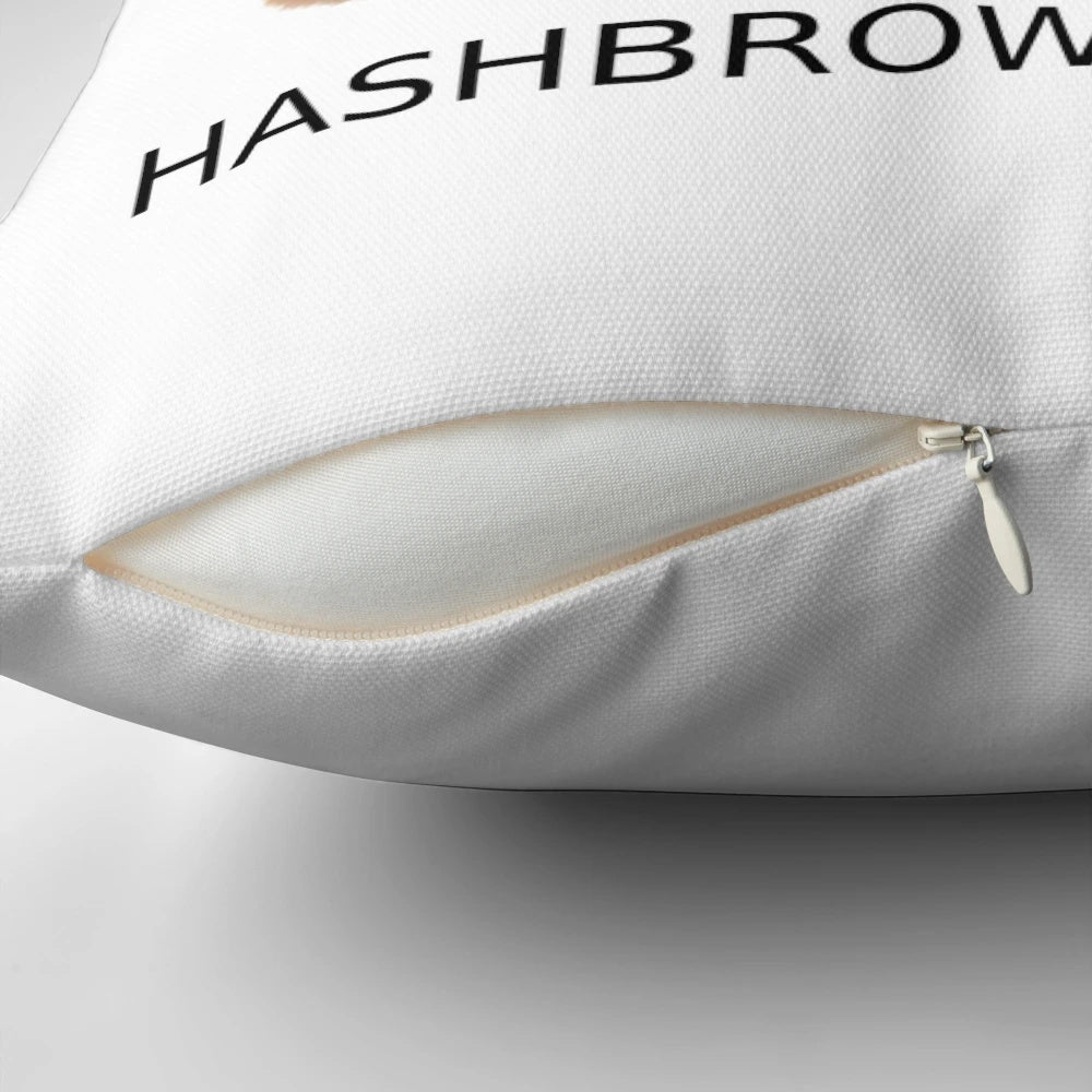 Hashbrown moment pillow, a breakfast themed, comfortable and cozy pillow for your home